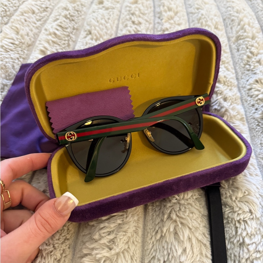 GUCCI ROUND-FRAME SUNGLASSES - Picture 4 of 9